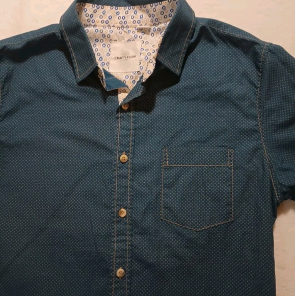 Craft And Flow Mens Casual Short Sleeve Button Down Shirt - Picture 2 of 9